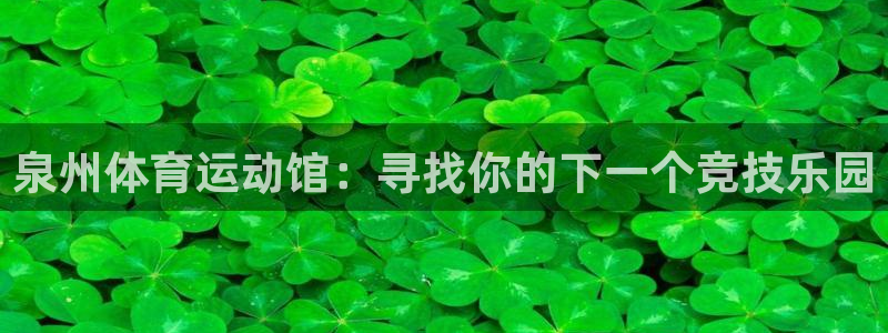 泉州体育运动馆：寻找你的下一个竞技乐园
